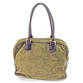 Fendi-[used] Fendi handbag shoulder bag bag khaki Fendi men women-Khaki