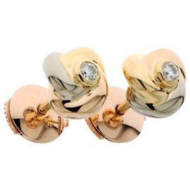 Boucles d'oreilles diamant CARTIER baby trinity fleur Autre