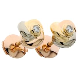 Cartier-Boucles d'oreilles diamant CARTIER baby trinity fleur-Autre