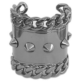 Hôtel Givenchy 2010 Bracelet manchette clouté Argenté