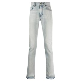 Saint Laurent-Saint Laurent Jean skinny en denim light Fall Blue-Blue