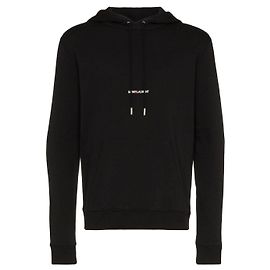 Moletom Saint Laurent com logo estampado preto Preto