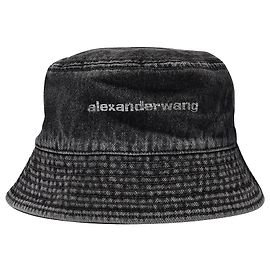 Alexander Wang Cappello a secchiello in tela grigia Grigio