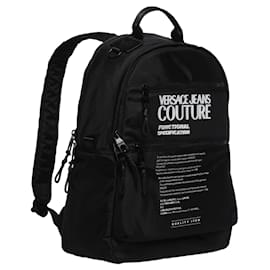 Autre Marque-Printed Nylon Logo Backpack-Black
