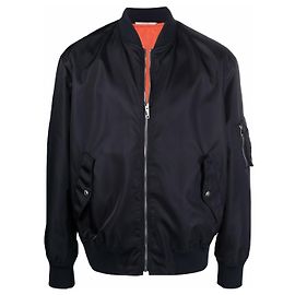 Valentino Garavani Valentino Neon Universe Print Bomber Jacket Blue