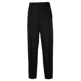 Valentino Garavani-Valentino - Straight black suit trousers-Black