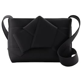 Autre Marque-Musubi Shoulder Bag in Black Leather-Black