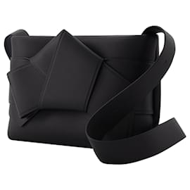 Autre Marque-Musubi Shoulder Bag in Black Leather-Black