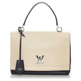 Louis Vuitton-Louis Vuitton Black LockMe II-Black,White,Cream