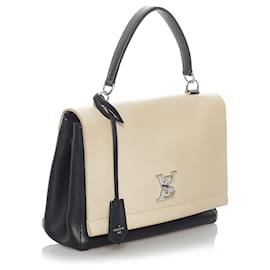 Louis Vuitton-Louis Vuitton Black LockMe II-Black,White,Cream