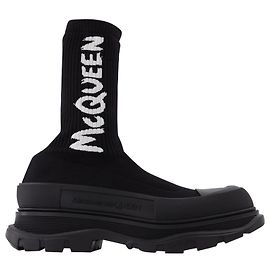Alexander Mcqueen Sock Boots in Black Black