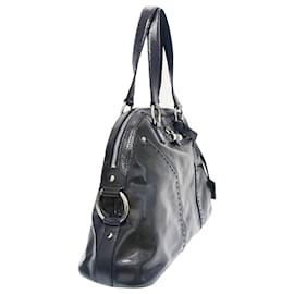 Yves Saint Laurent-YSL Black Muse Leather Handbag-Black