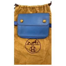 Hermès-Carry All Bum Fanny Pack Waist-Blue
