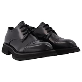 Alexander Mcqueen-Loafers in Black Leather-Black
