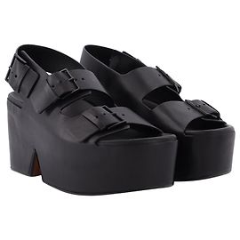 Robert Clergerie Sandali Elva in Pelle Nera Nero