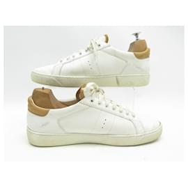 JM Weston-SHOES JM WESTON BASKETS ON TIME 8 42 WHITE LEATHER SNEAKERS SHOES-White
