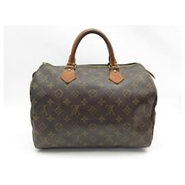 Louis Vuitton-Louis Vuitton Speedy Handbag 30 M41108 LV HAND BAG MONOGRAM CANVAS-Brown
