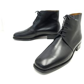STIVALI JM WESTON 689 9.5C 43.5 SCARPE SOTTILI IN PELLE NERA Nero