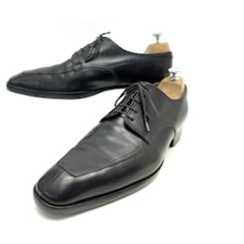 JM Weston-JM WESTON DERBY BEAUBOURG SHOES 9.5E 43.5 BLACK LEATHER SHOES-Black