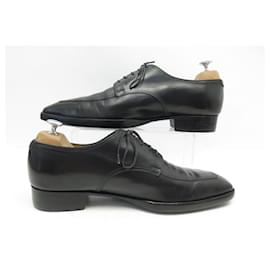 JM Weston-CHAUSSURES JM WESTON DERBY BEAUBOURG 9.5E 43.5 EN CUIR NOIR LEATHER SHOES-Noir