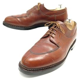 Paraboot-PARABOOT DERBY AVIGNON SHOES 10 44 BROWN LEATHER SHOES-Brown