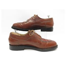 Paraboot-PARABOOT DERBY AVIGNON SHOES 10 44 BROWN LEATHER SHOES-Brown