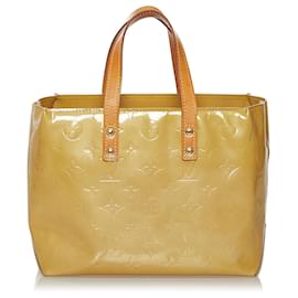 Louis Vuitton-Louis Vuitton Yellow Vernis Reade PM-Brown,Beige,Yellow,Light brown