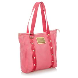 Louis Vuitton-Louis Vuitton Pink Antigua Cabas MM-Pink,Red