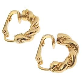 Christian Dior-[Used] Christian Dior Christian Dior Earrings Women's Brand Gold Twist Fashionable Elegant Vintage-Golden