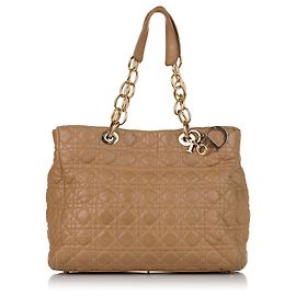 Sac cabas Dior Marron Cannage Soft Shopper Marron Beige