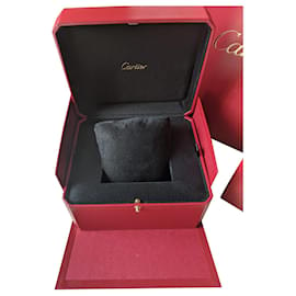 Cartier-Porta orologi e gioielli e sacchetto di carta-Rosso
