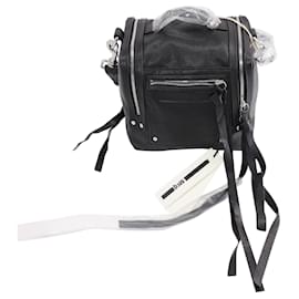 Alexander Mcqueen-Alexander McQueen McQ Women's Mini Convertible Box Bag in Black Leather-Black