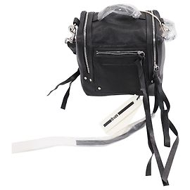 Borsa mini convertibile da donna Alexander McQueen McQ in pelle nera Nero