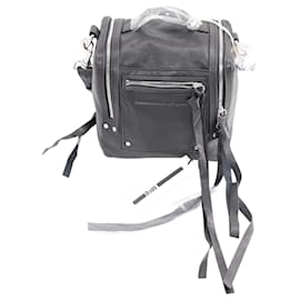 Alexander Mcqueen-Alexander McQueen McQ Women's Mini Convertible Box Bag in Black Leather-Black