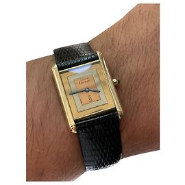 Relógio Cartier Tank Must Prata Multicor
