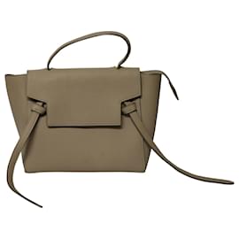 Céline-Celine Mini Belt Bag in Beige calf leather Leather-Beige