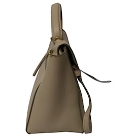 Céline-Celine Mini Belt Bag in Beige Calfskin Leather-Beige