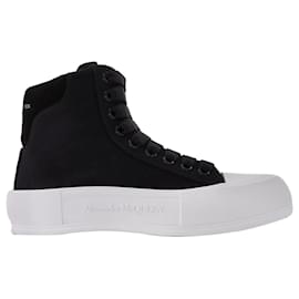 Alexander Mcqueen-Sneakers in Black and White Fabric-Multiple colors