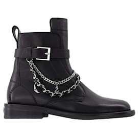 Zadig & Voltaire-Joe Smooth Cowskin + Studs Pip in black leather-Black