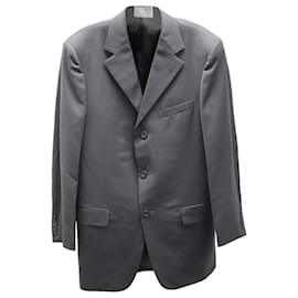 Versace-Gianni Versace Formal Suit Jacket in Black Wool Blend -Black