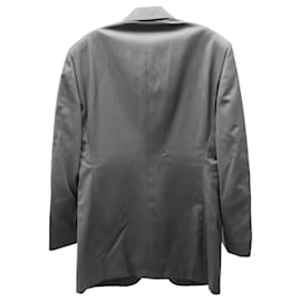 Versace-Gianni Versace Formal Suit Jacket in Black Wool Blend-Black