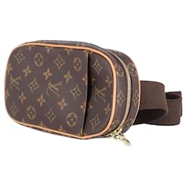 Louis Vuitton-Bolsa transversal Gange Monogram Louis Vuitton em couro marrom-Marrom