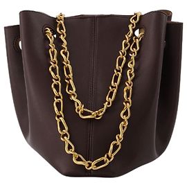 Nanushka Bolsa Bucket The Gather em couro vegano marrom Marrom
