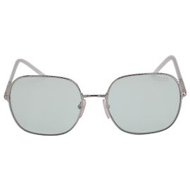 Prada Decode Square Sunglasses in Silver Metal Silvery Metallic