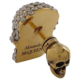 Alexander Mcqueen-Pave lined Chain Necklace in Brass-Multiple colors