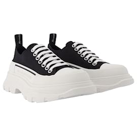 Alexander Mcqueen-Tread Slick em tecido preto e branco-Preto