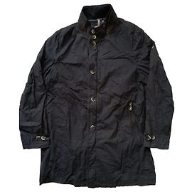 Bogner Classic Fit Light & Thin Dark Blue Cotton Summer Coat Blue
