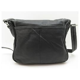 Marc by Marc Jacobs-MARC BY MARC JACOBS HAND BAG BLACK GRAINED LEATHER BANDOULIERE HAND BAG-Black