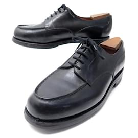 JM Weston-JM WESTON DERBY SHOES 541 BLACK LEATHER GOLF 8.5E 42.5 wide 43 SHOES-Black