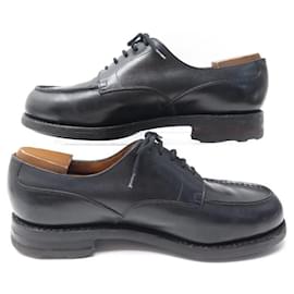 JM Weston-JM WESTON DERBY SHOES 541 BLACK LEATHER GOLF 8.5E 42.5 wide 43 SHOES-Black